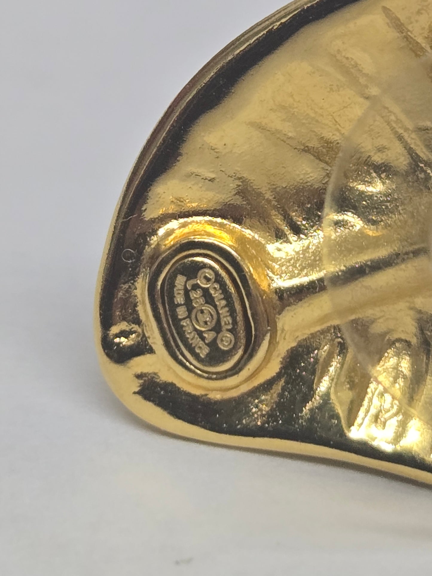Chanel Metal Resin CC Heart Earrings | Luxury Pre-owned