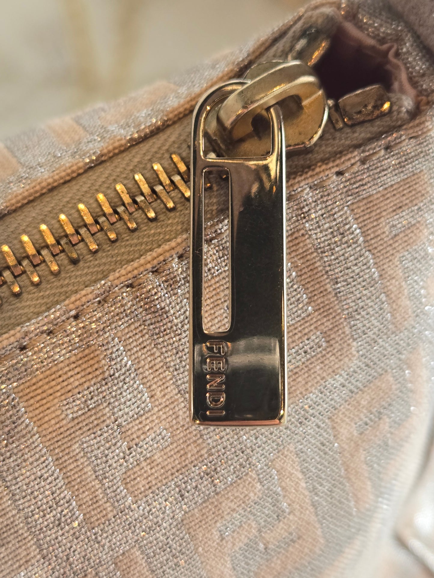 Fendi Zucchino Pochette - Luxury Pre-owned | 207
