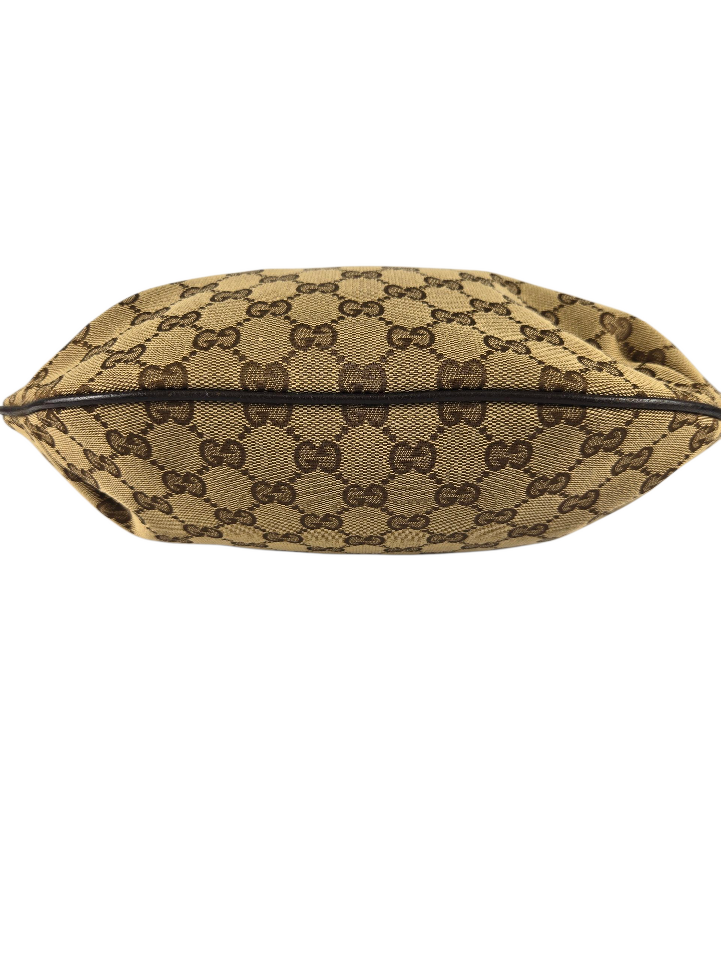 Gucci Monogram Web Half Moon Hobo Bag - Luxury Preowned