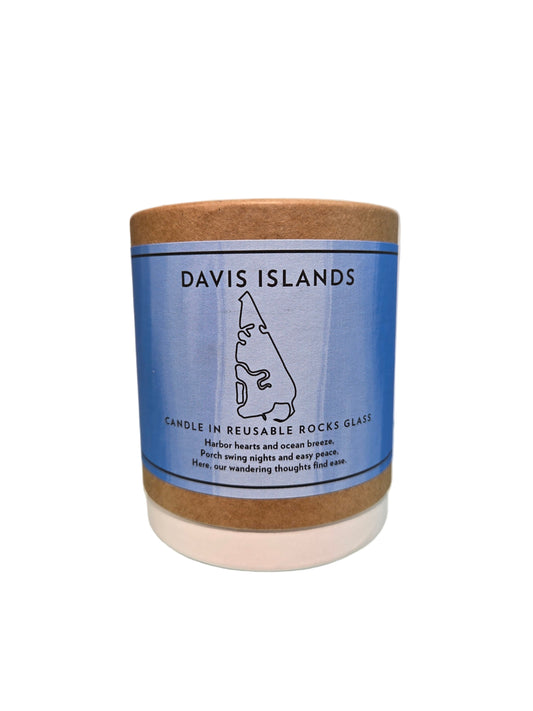 Scripted Fragrance Davis Islands Rocks Glass Candle