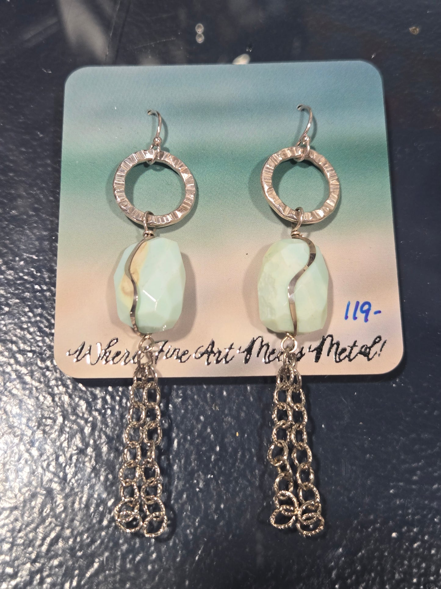 Coral w Circle Sterling Silver Earrings
