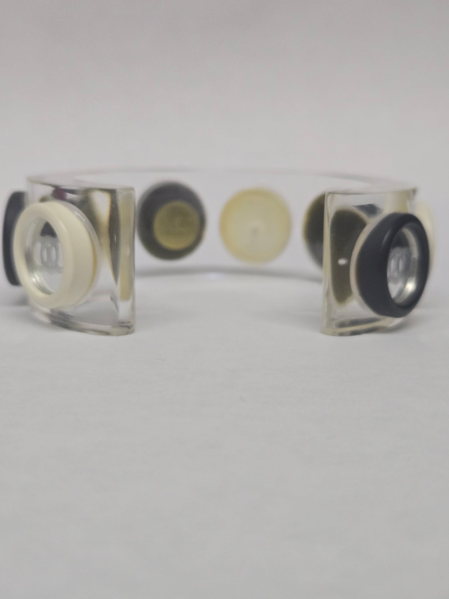 Chanel Clear Lucite Cuff Bracelet | Luxury Pre-owned