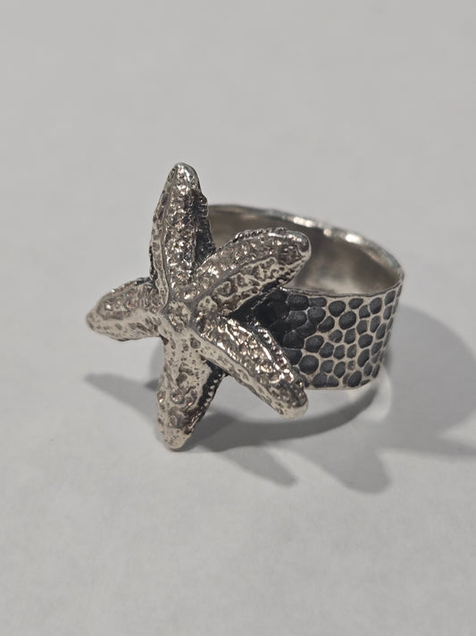 Sterling Silver Starfish Ring