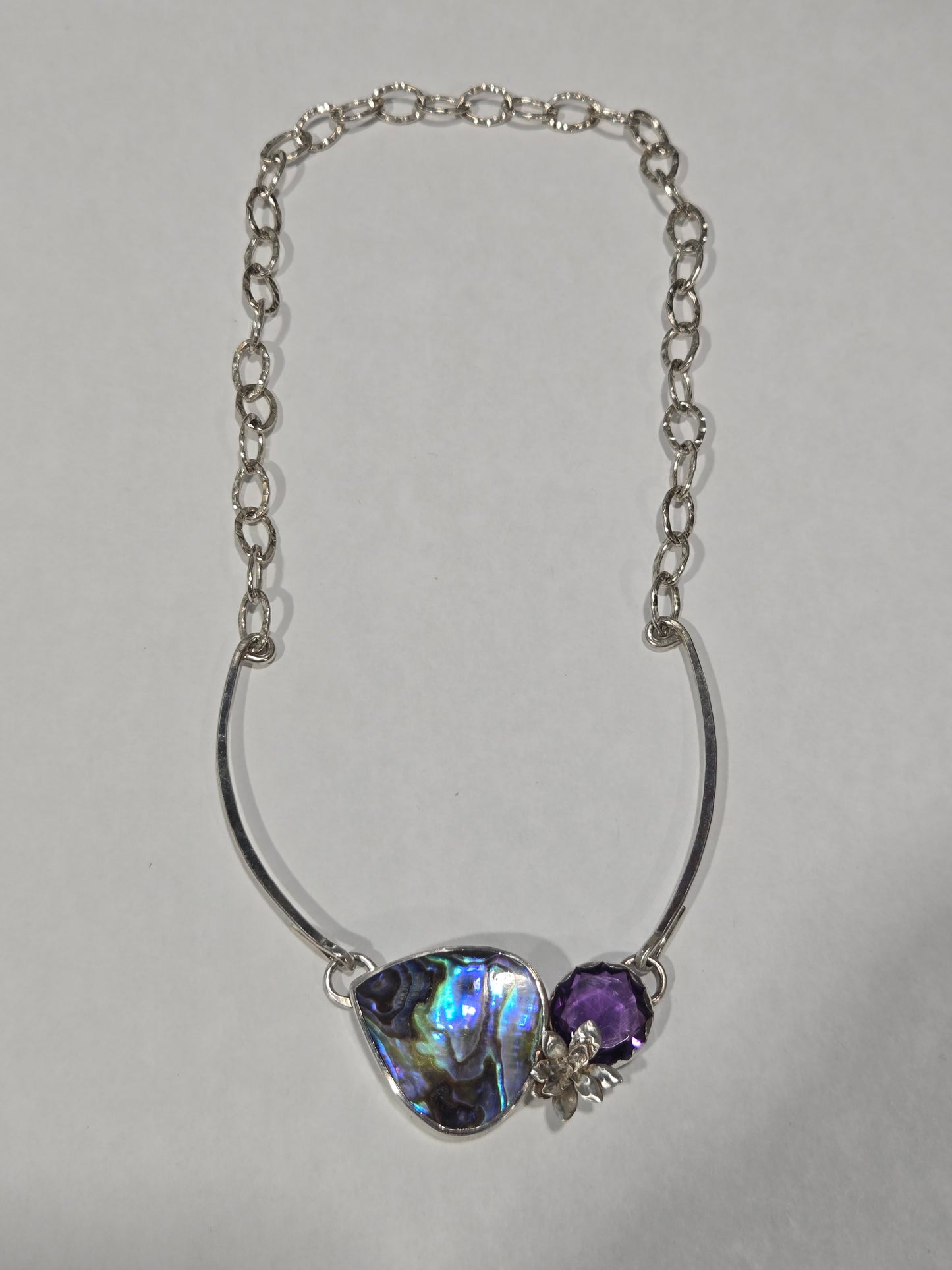 Sterling Silver Chain Necklace and Bracket Necklace (No Pendant)