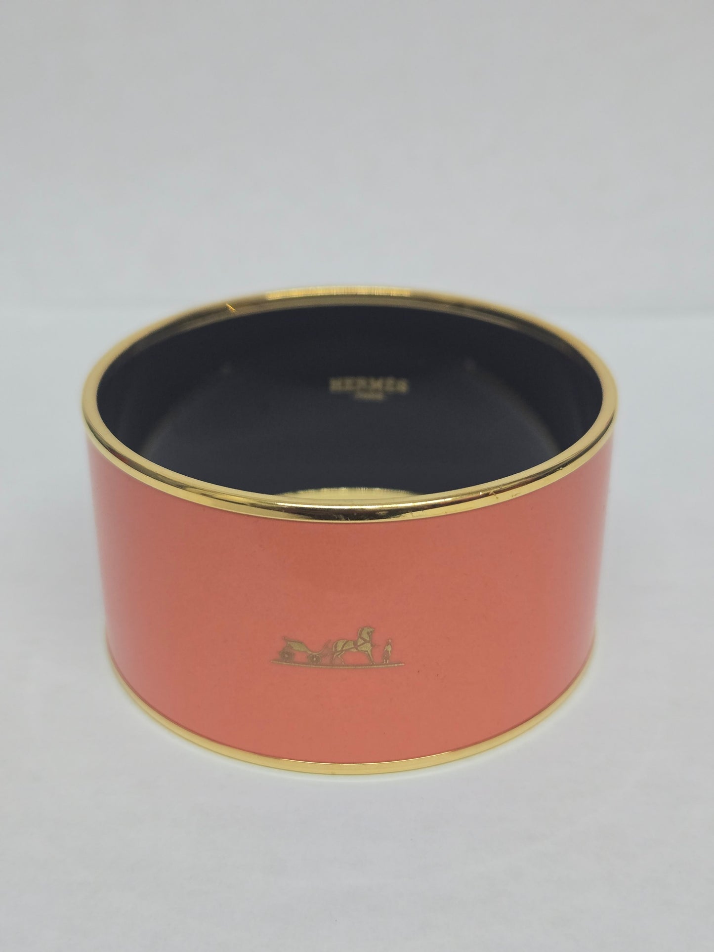 Hermès Émail Caleche Wide Enamel Bangle | Luxury Pre-owned