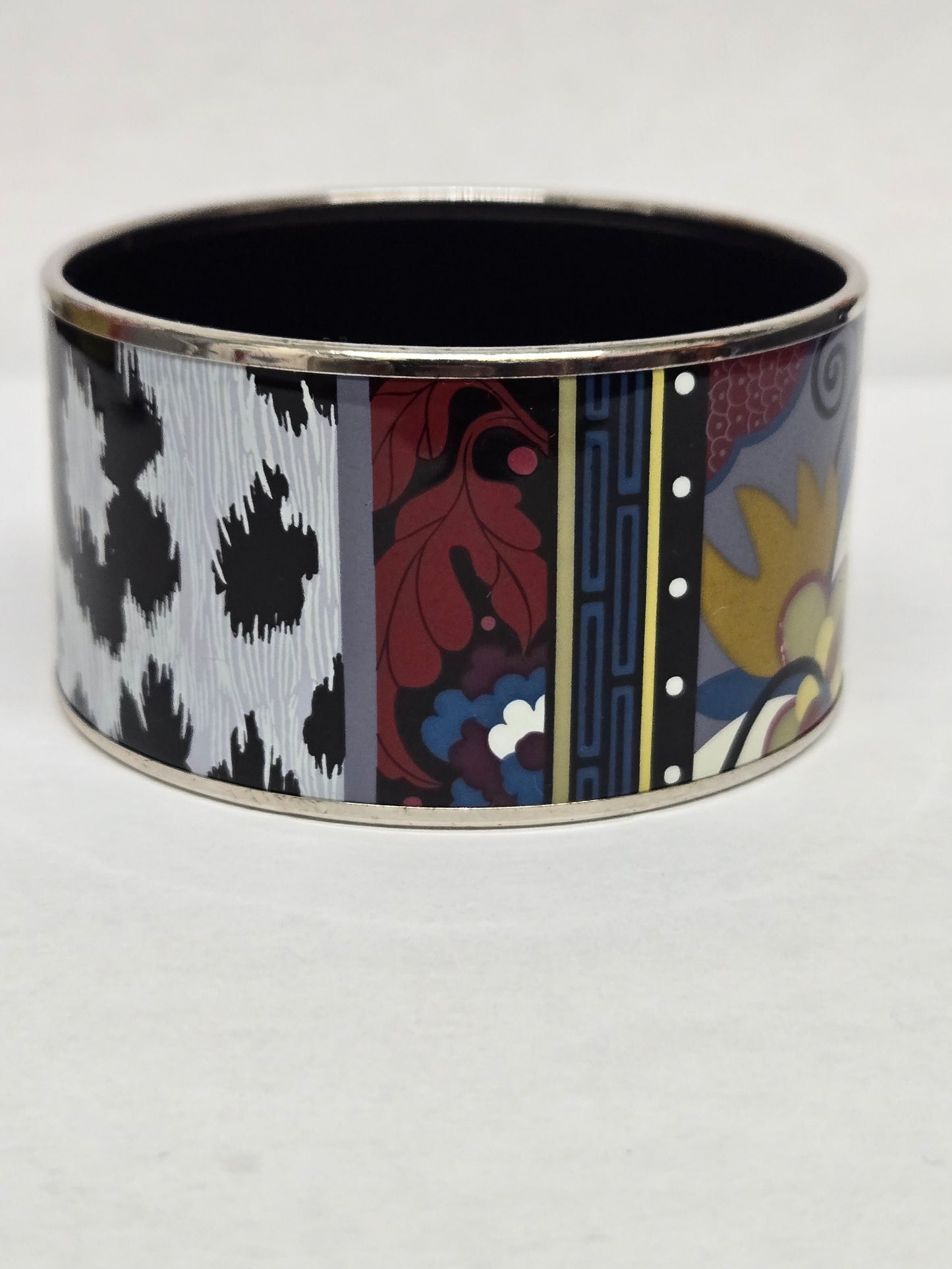 Hermès Extra Wide Enamel Bangle Bracelet | Luxury Pre-owned