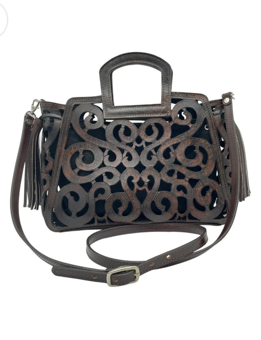 Musical Notes Leather Crossbody