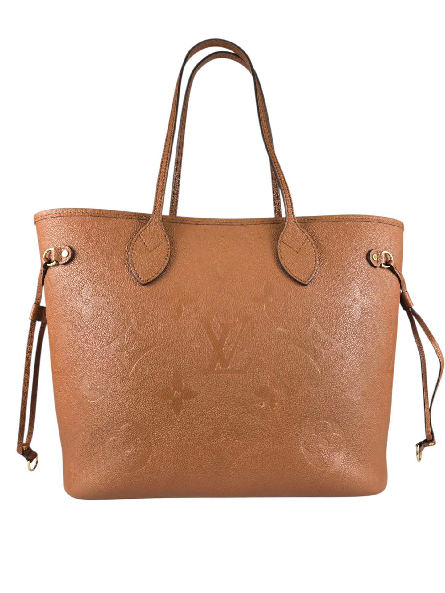 Louis Vuitton Empreinte Monogram Neverfull Cognac Luxury Pre-owned
