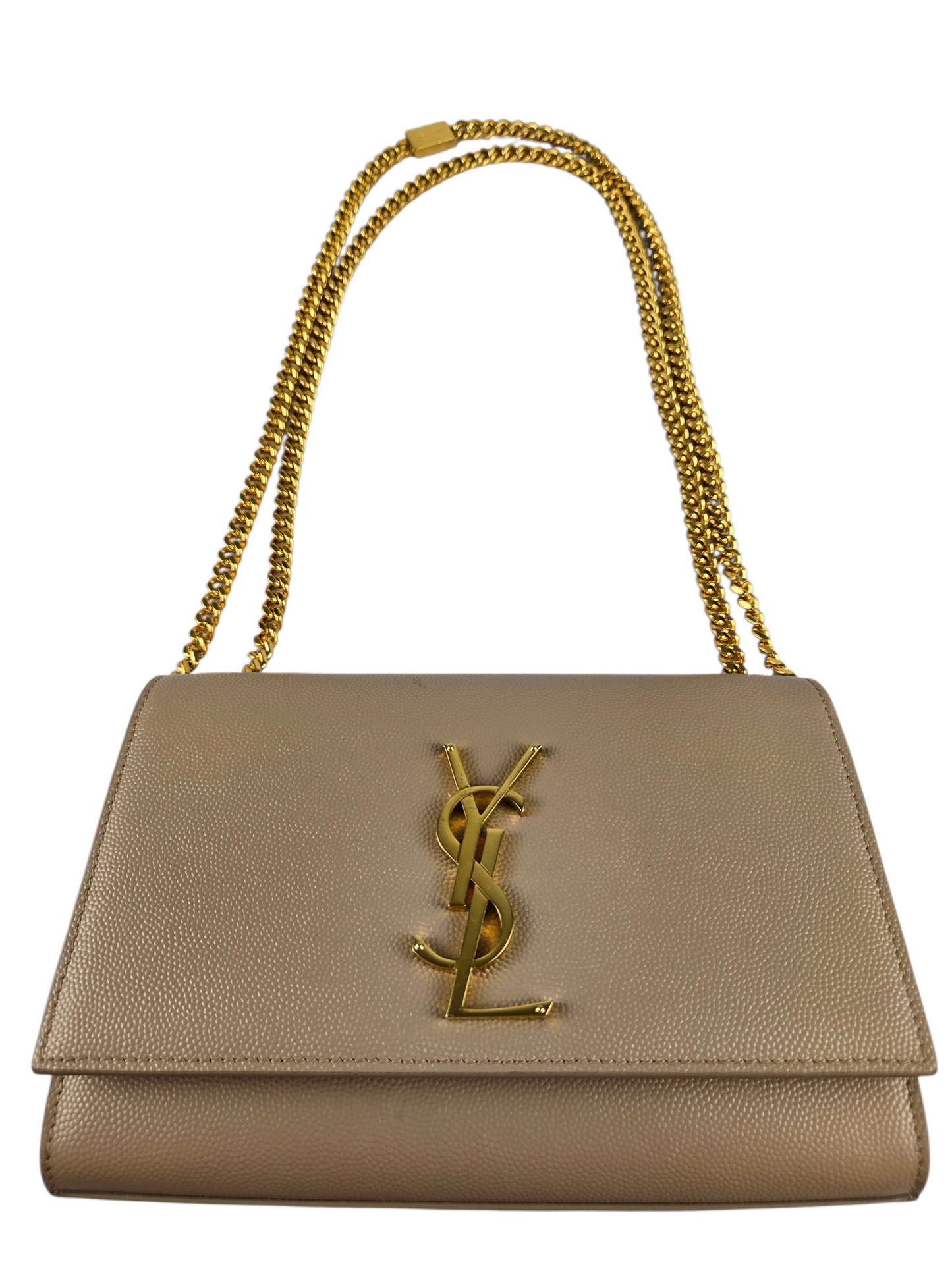 Saint Laurent Kate Medium Shoulder Bag Embossed Leather - Luxury Pre-owned