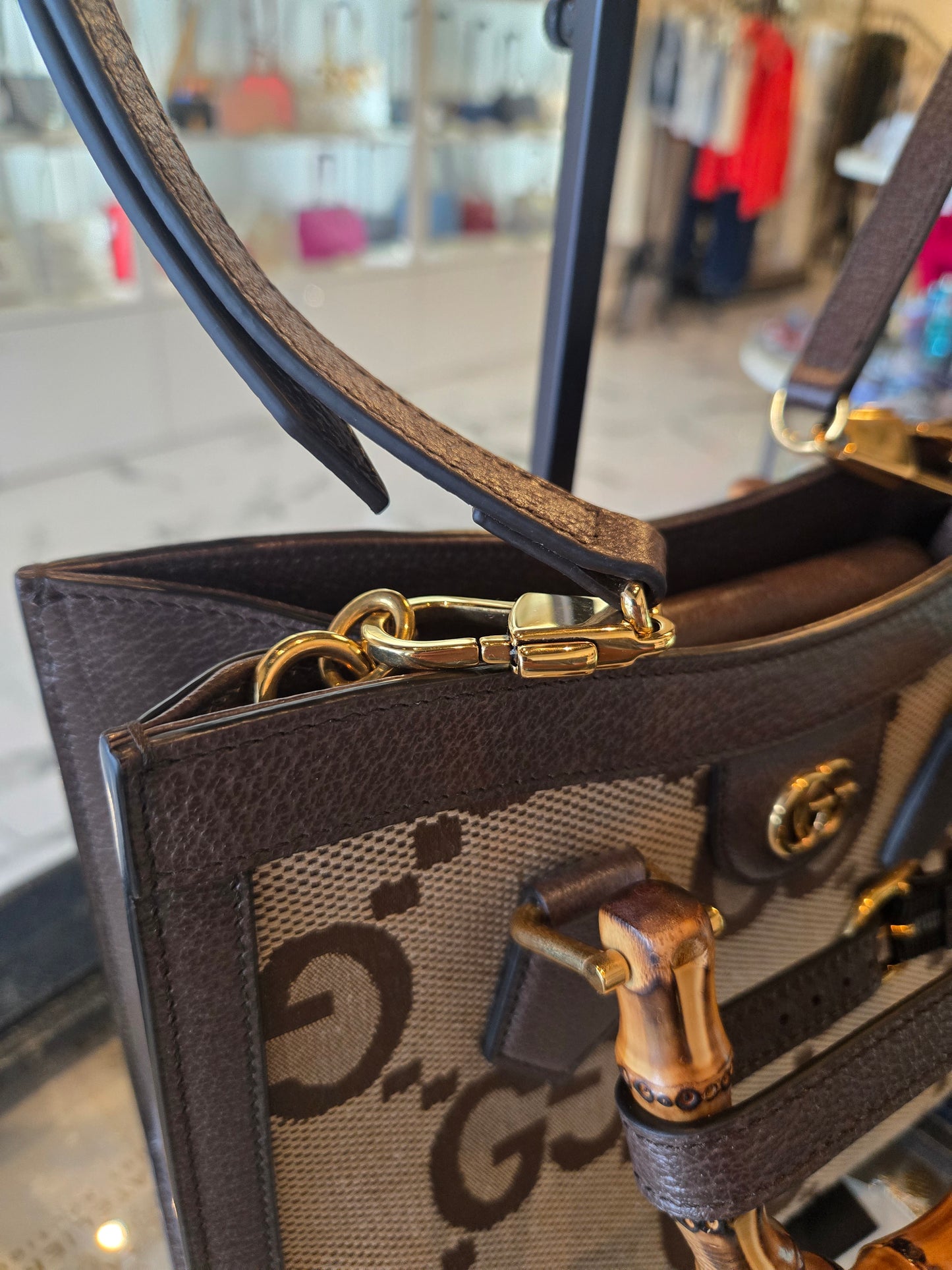 Gucci Diana Tote with Bamboo Handle | Luxury Pre-Owned | #210