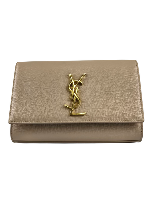 Saint Laurent Kate Medium Shoulder Bag Embossed Leather - Luxury Pre-owned