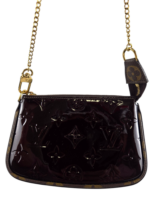 Louis Vuitton Vernis Monogram Mini Accessories Amarante - Luxury Preowned