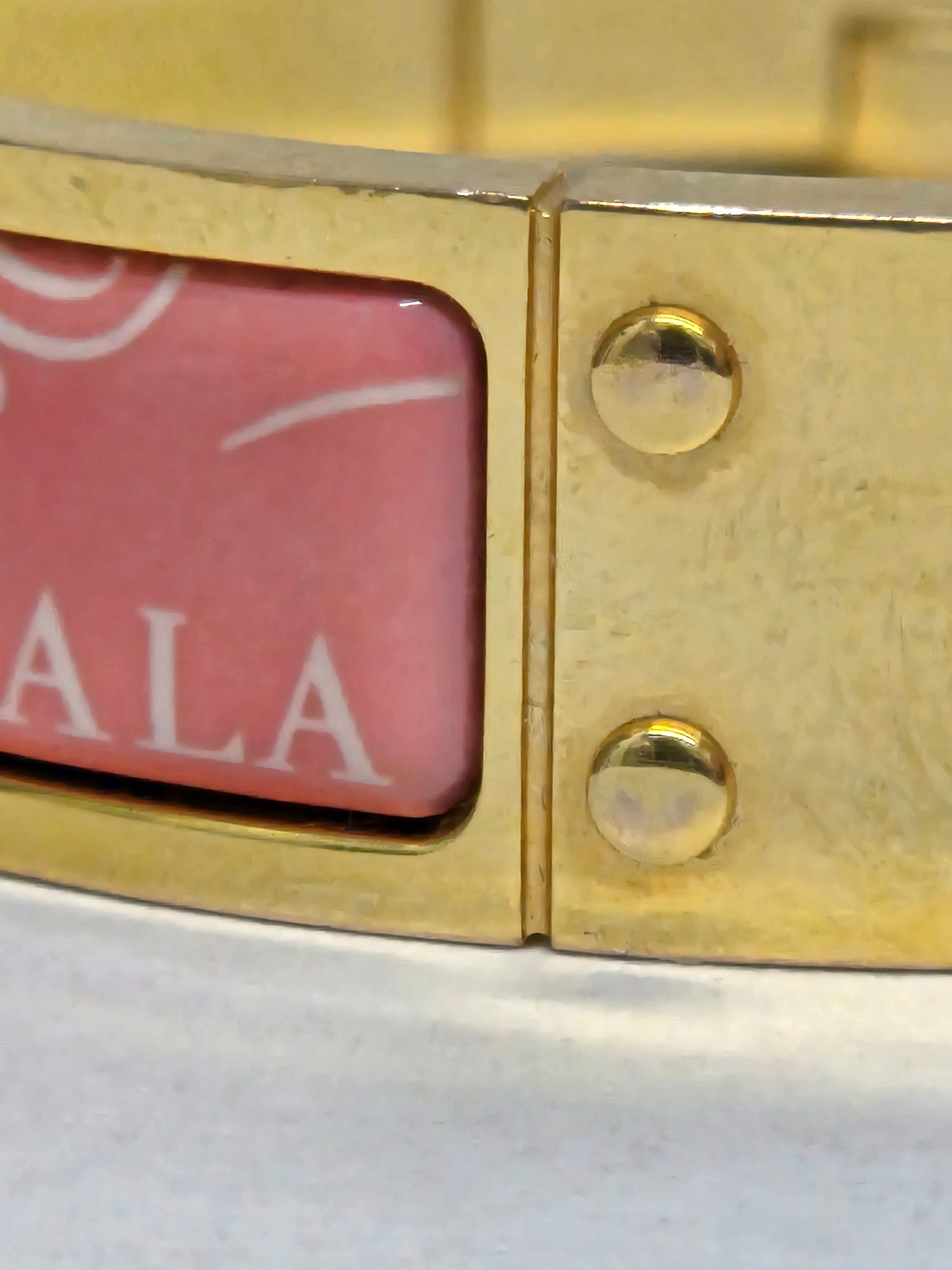 Hermès Charnière "Brides de Gala" Hinged Enamel Bracelet | Luxury Pre-owned