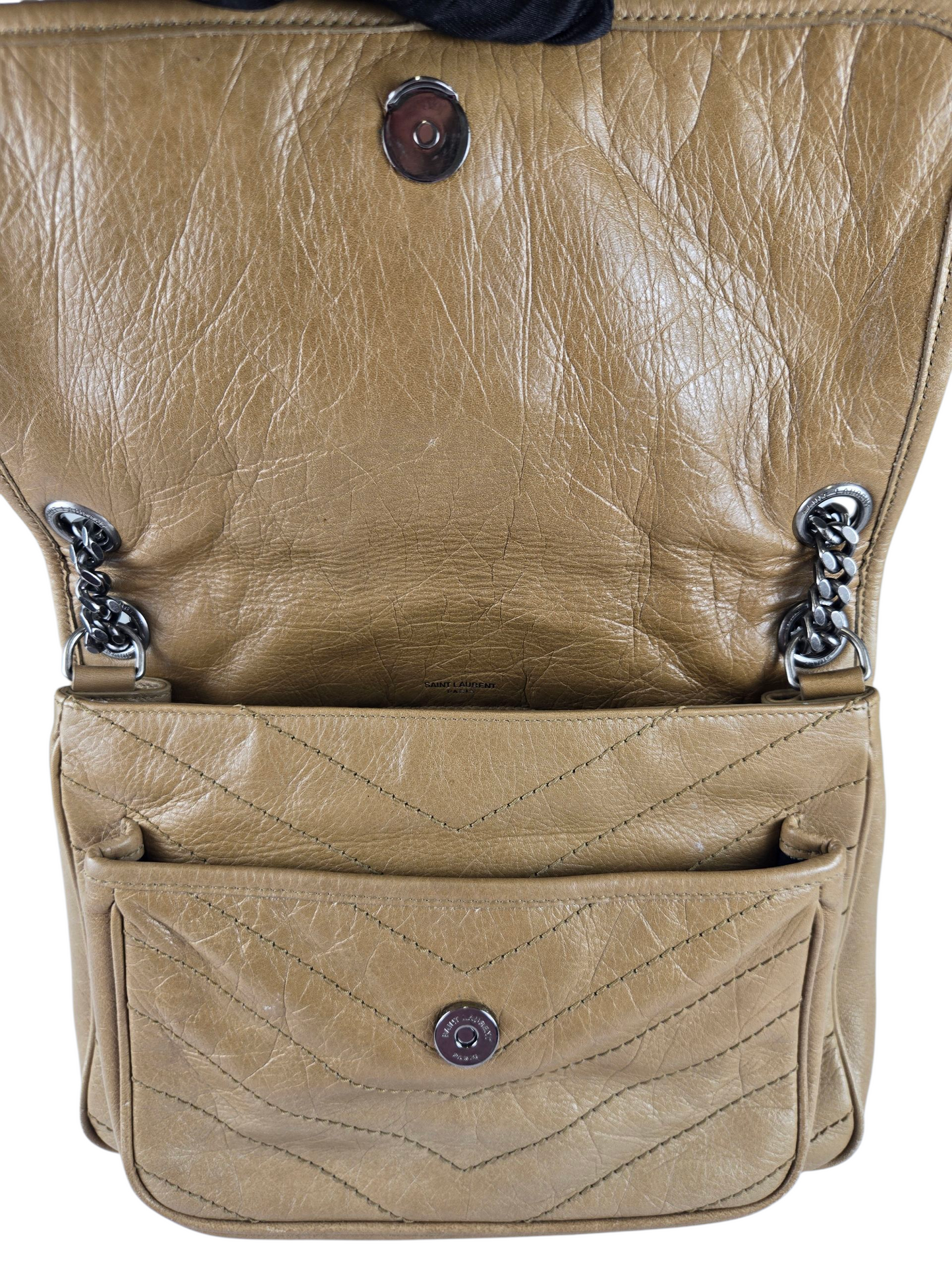 YSL Medium Niki Leather Shoulder Bag - Luxury Preowned