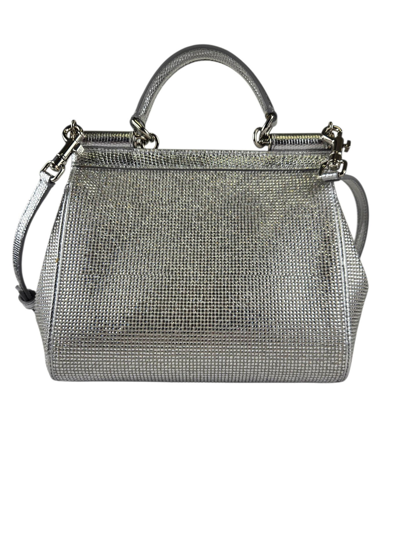 Dolce & Gabbana Medium Sicily w All-over Rhinestones - Luxury Preowned