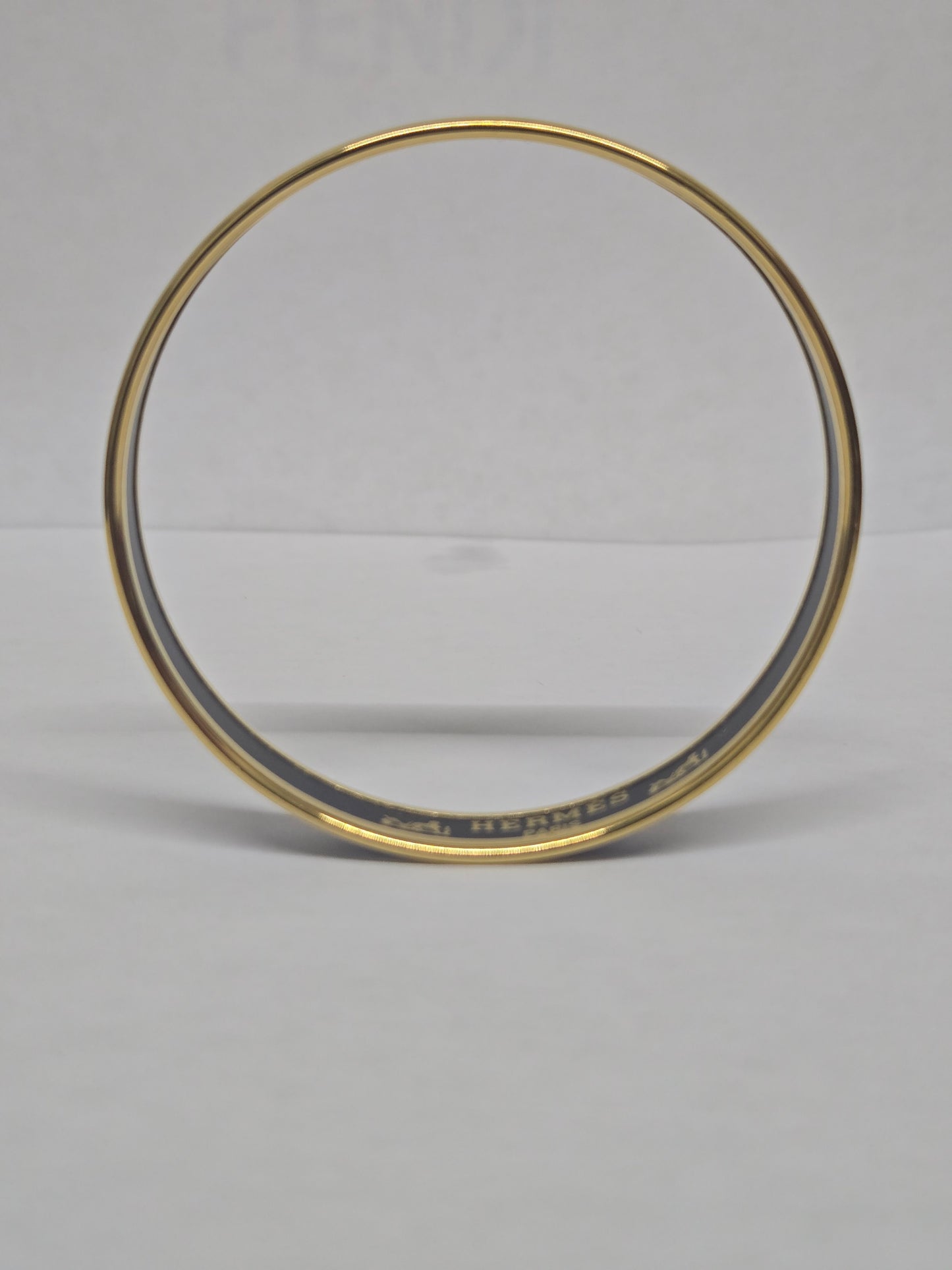 Hermès Narrow Printed Enamel Bangle | Luxury Pre-owned