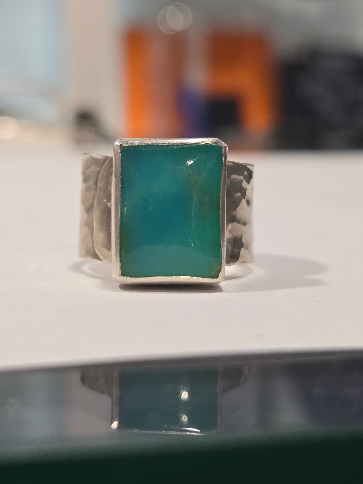 Christine Dee Peruvian Opal Statement Fine & Sterling Silver Ring
