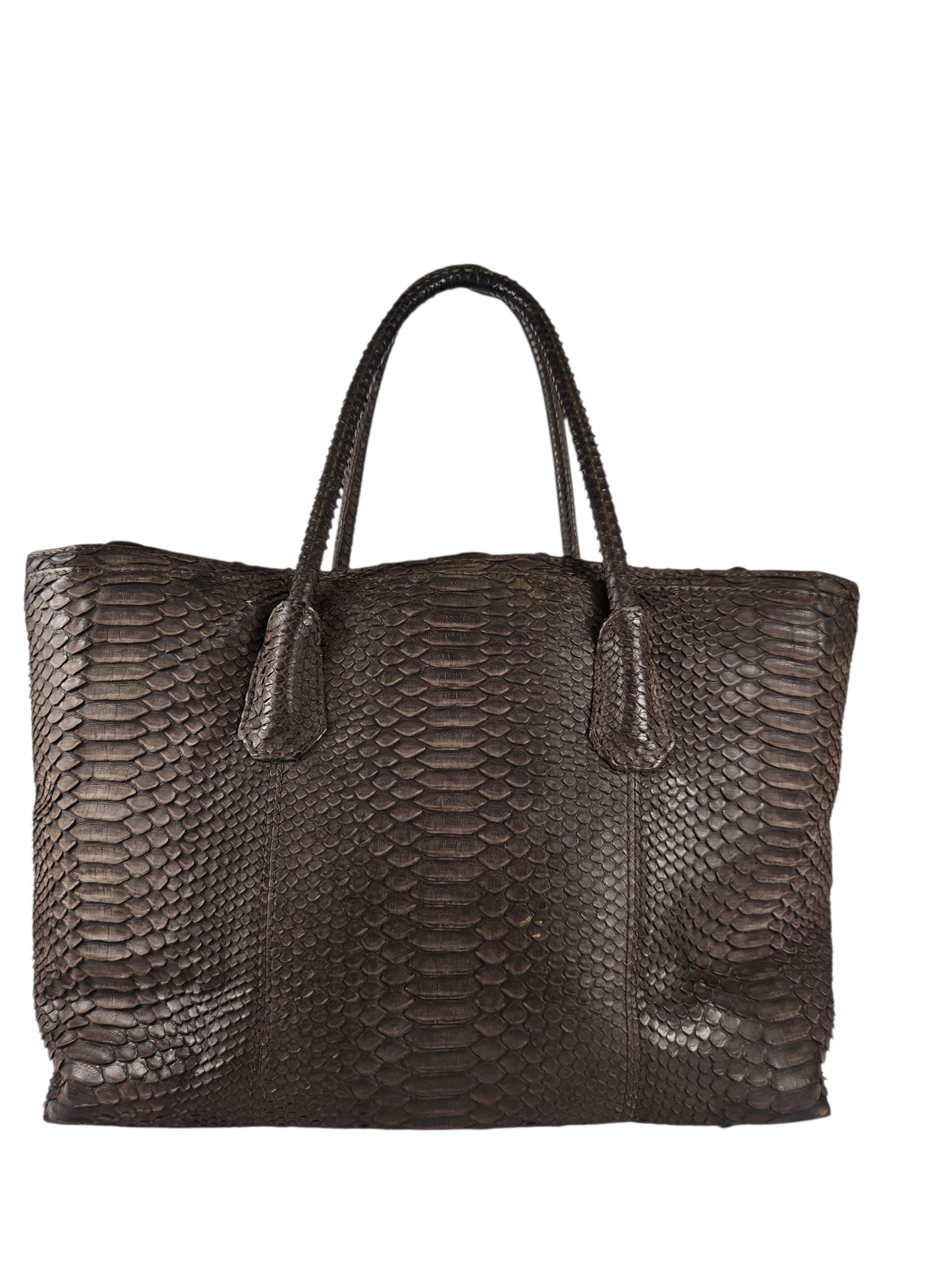 Chanel Python Leather Executive Cerf Tote - Luxury Preowned