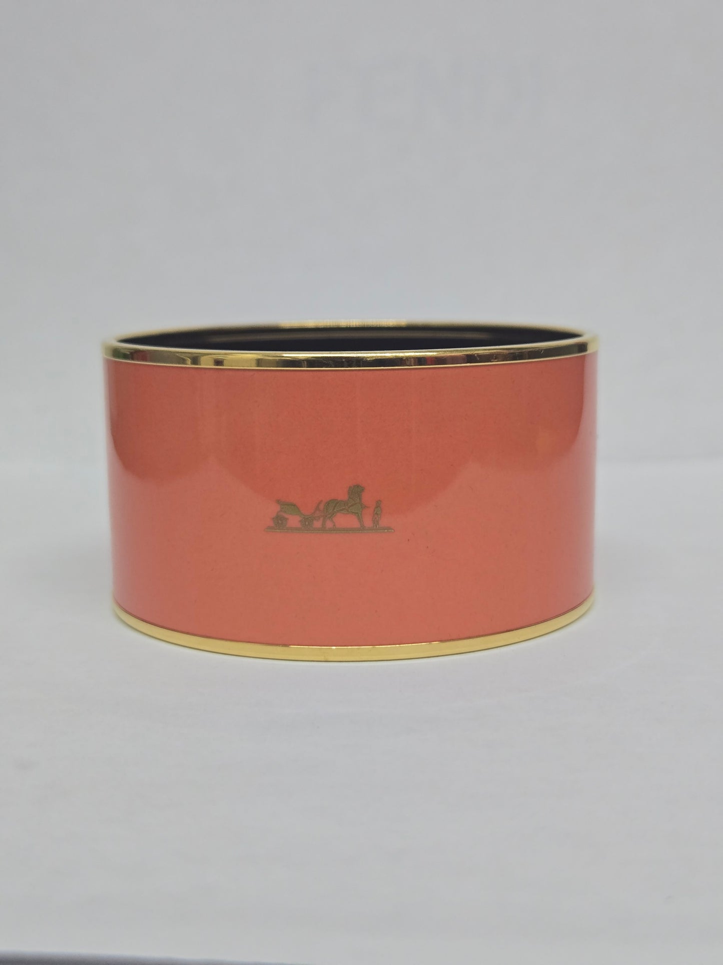 Hermès Émail Caleche Wide Enamel Bangle | Luxury Pre-owned