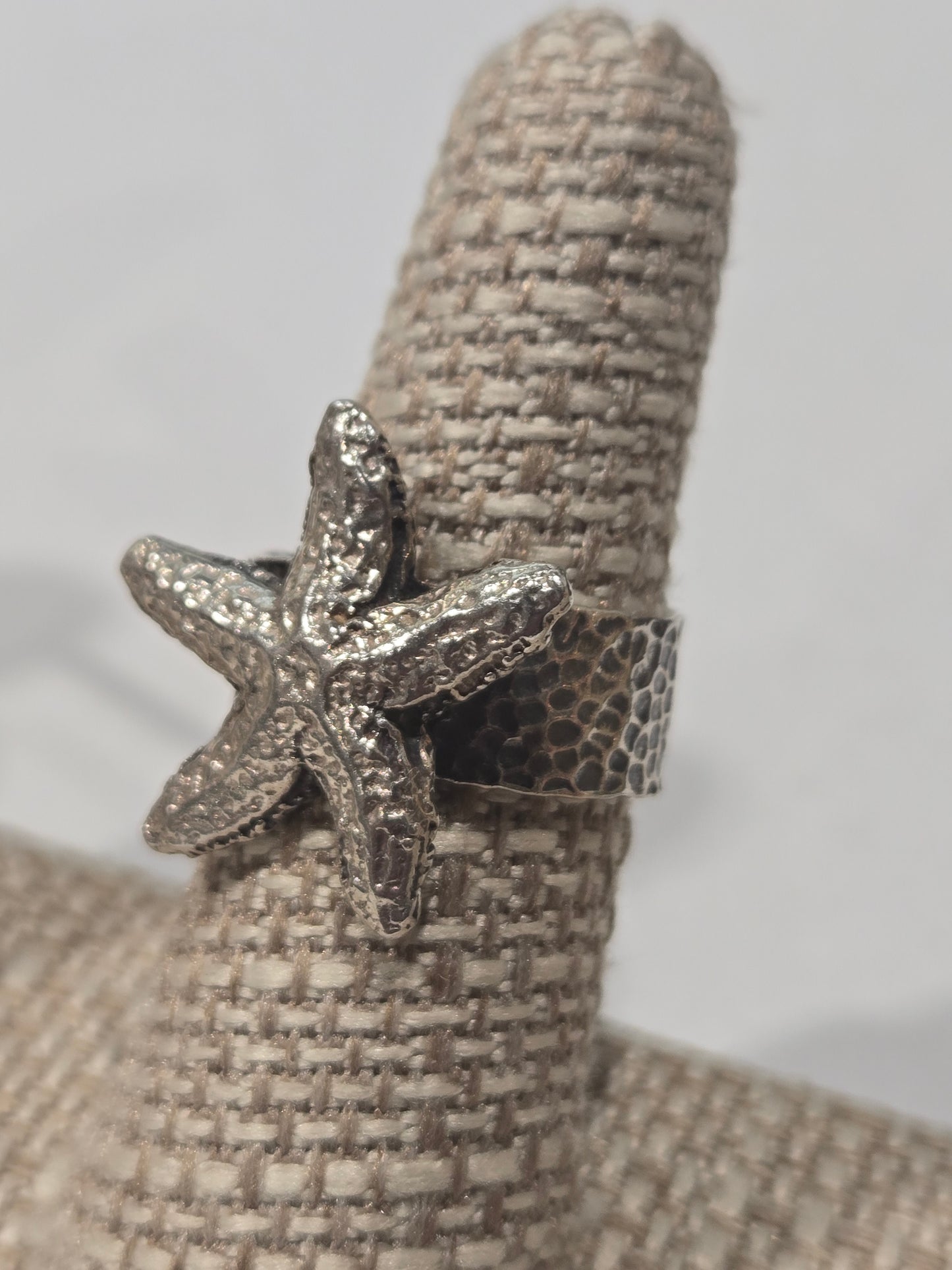 Sterling Silver Starfish Ring