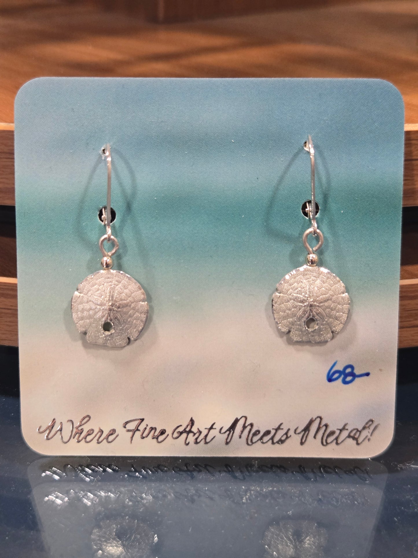 Sand Dollar Sterling Silver Earrings