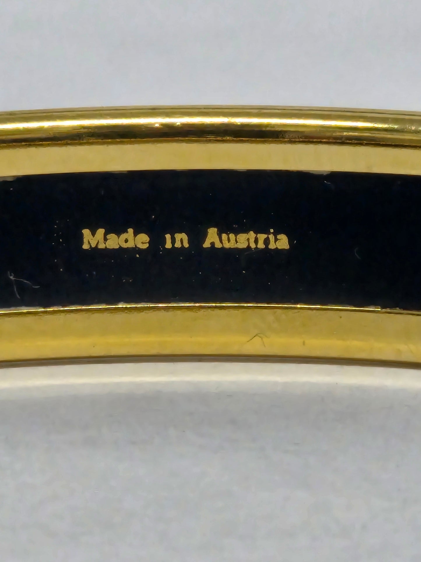 Hermès Narrow Printed Enamel Bangle | Luxury Pre-owned