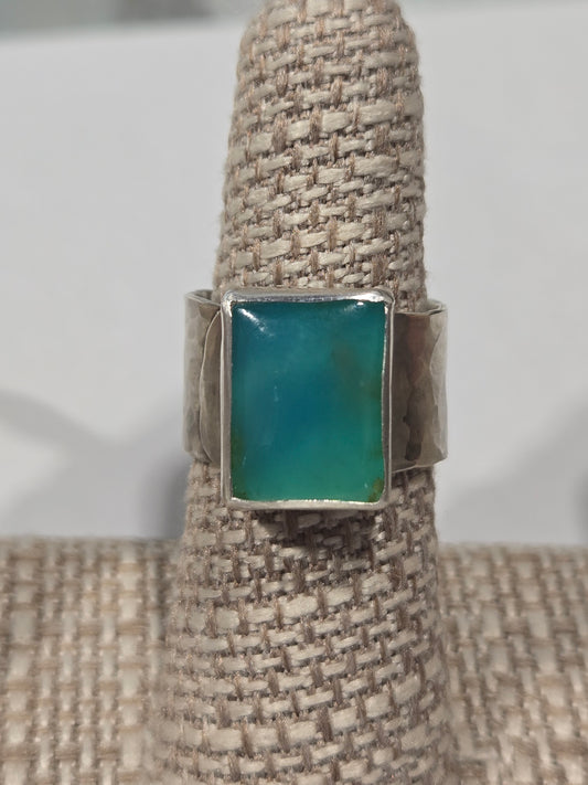 Peruvian Opal Statement Fine & Sterling Silver Ring