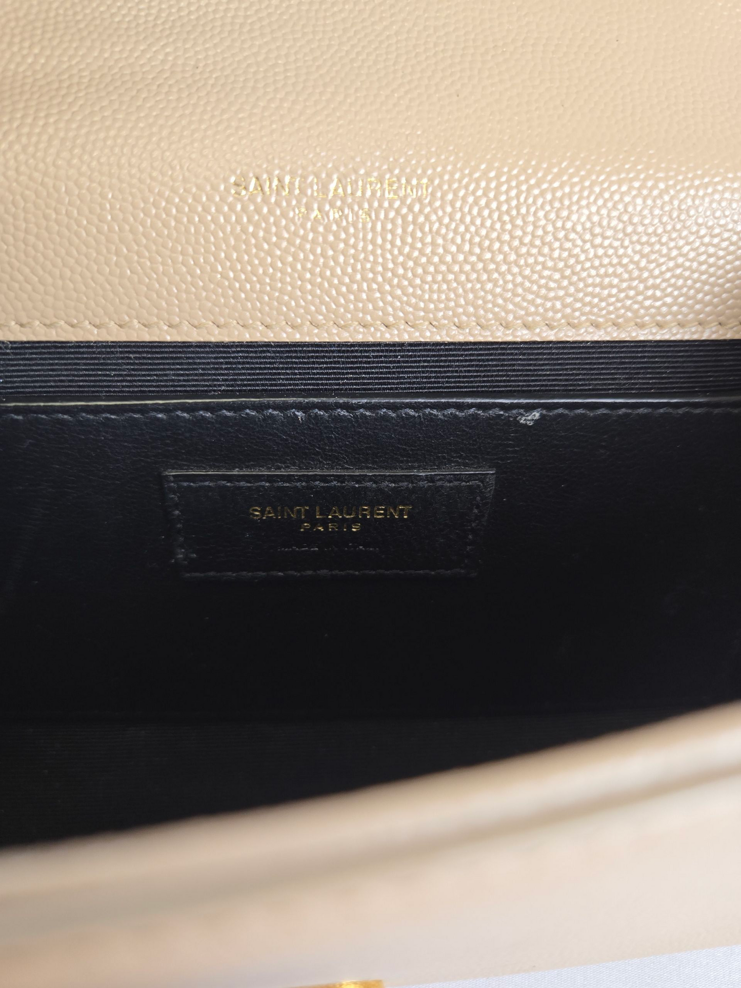 Saint Laurent Kate Medium Shoulder Bag Embossed Leather - Luxury Pre-owned