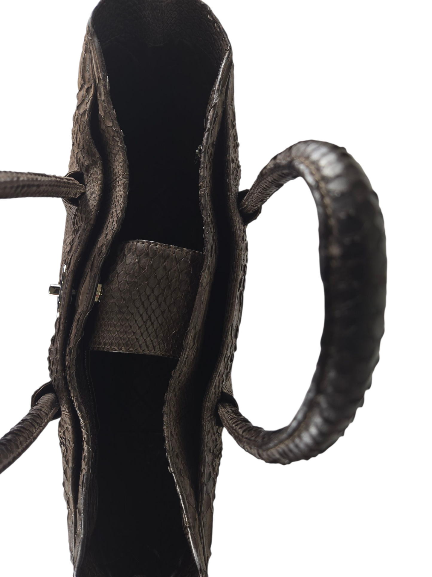 Chanel Python Leather Executive Cerf Tote - Luxury Preowned